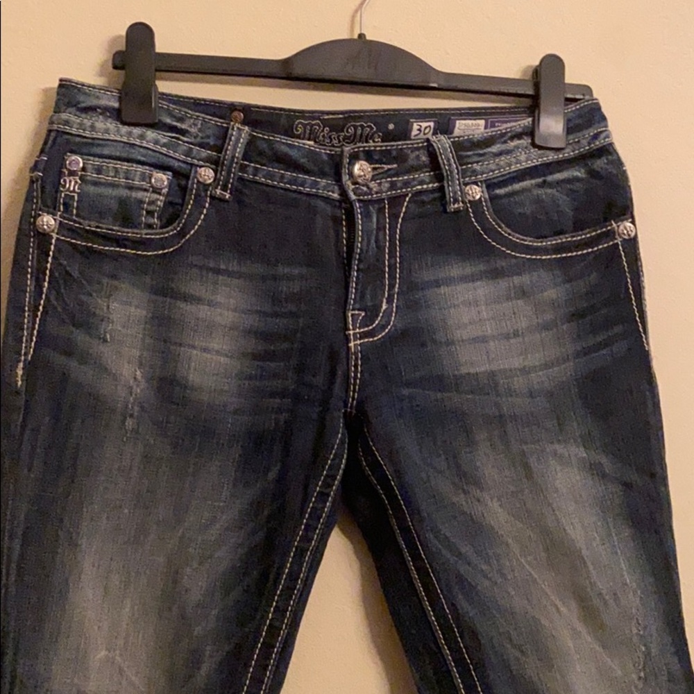 Miss Me Low Rise boot cut jeans Size 30